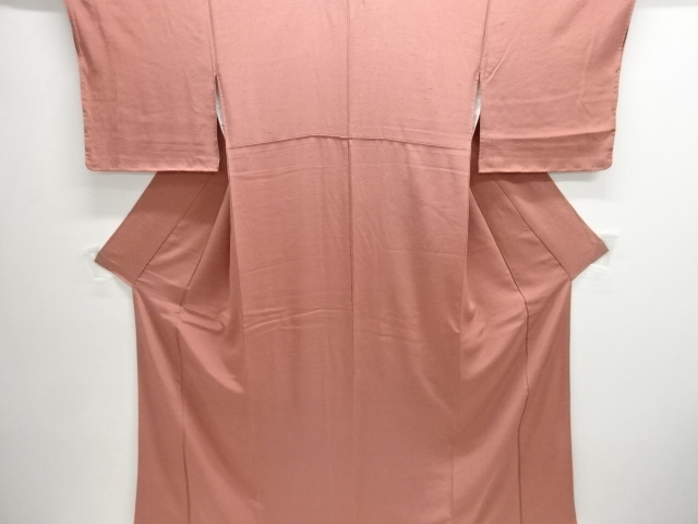 無地ひげ紬着物